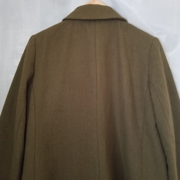 Old Navy Double Breasted Coat Olive Brown Medium - Picture 7 of 8